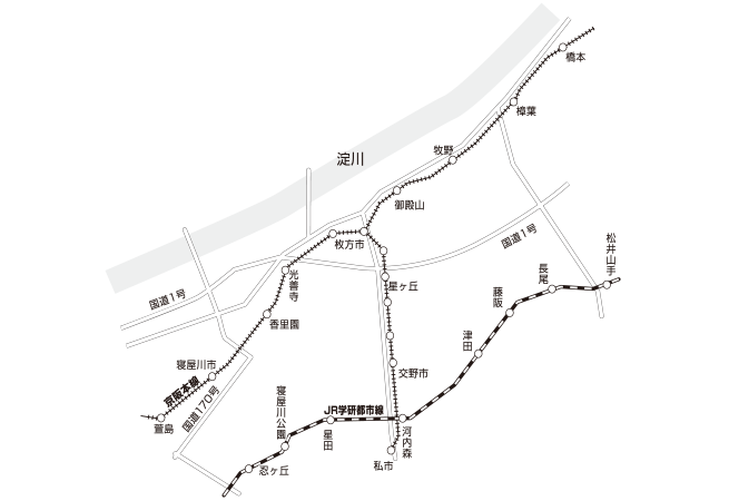 京阪北マップ